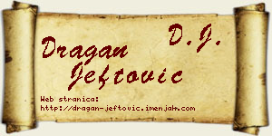 Dragan Jeftović vizit kartica